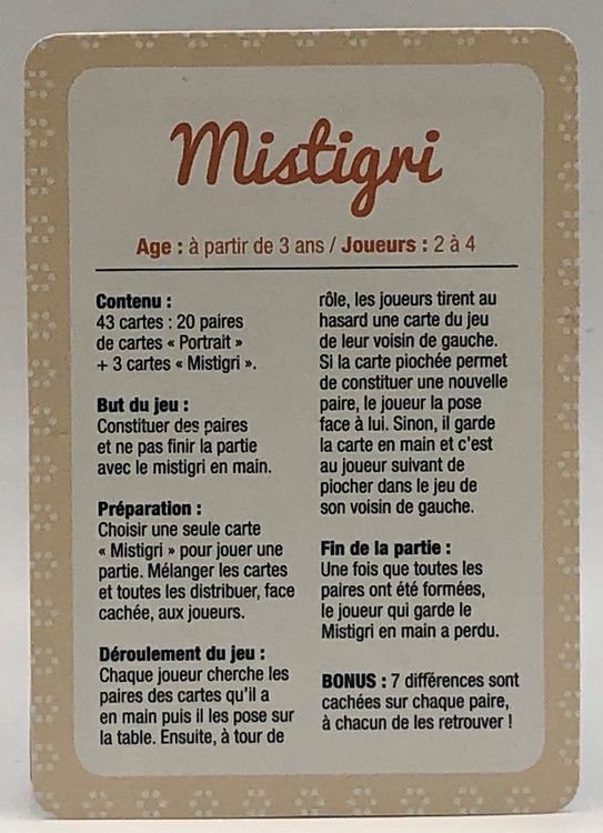 Jeu de cartes Mistigri - Les Jouets Libres