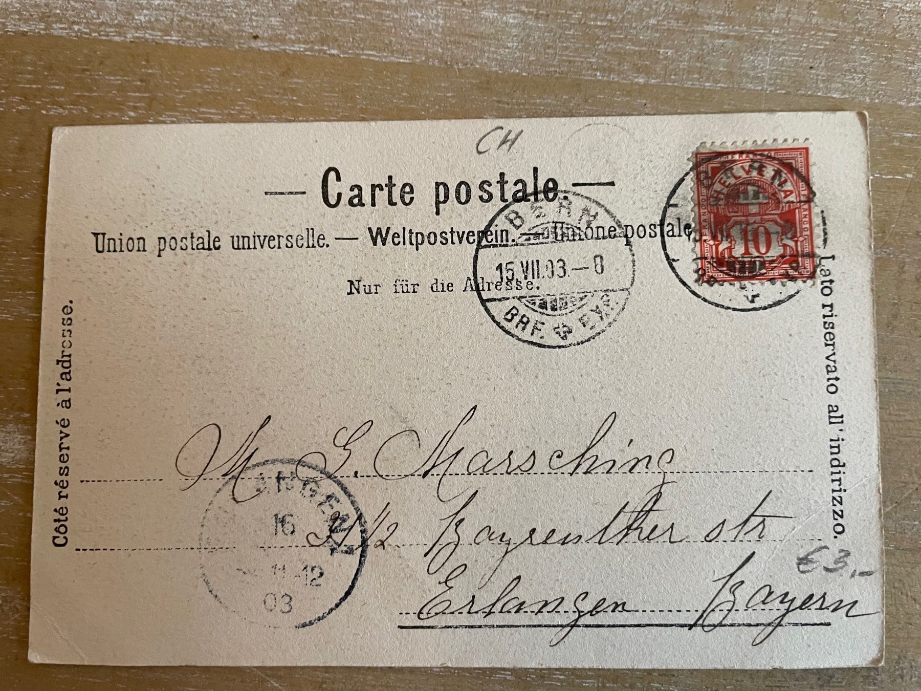 Cartoline postali: Postkarte Bern – Usato da Bern venduto da Dafi7 1