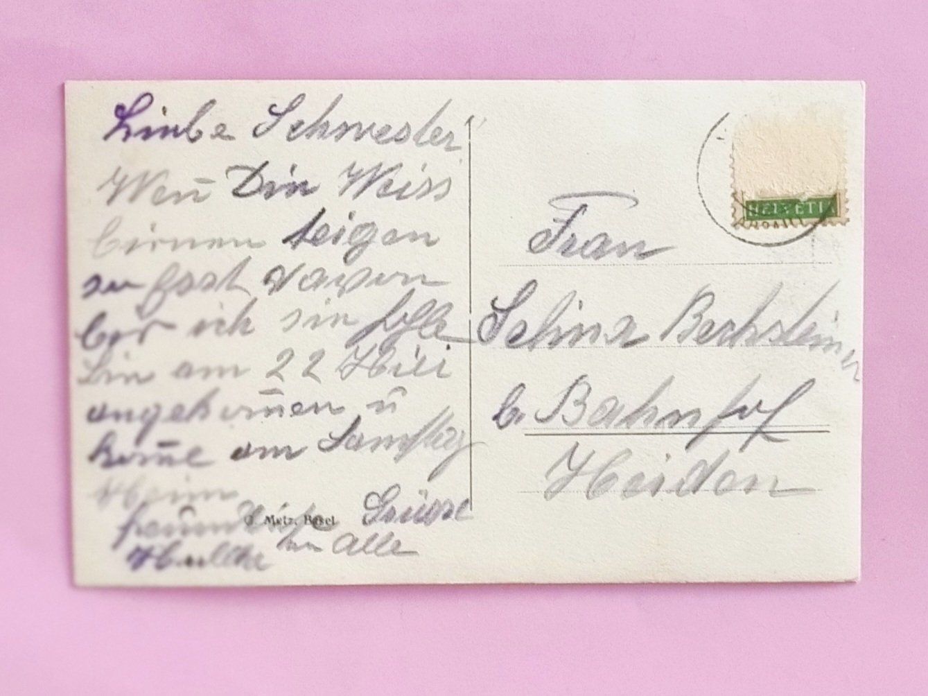 Cartoline postali: Mumpf - Dorfansicht mit Eisenbahn-Viadukt – Usato da Rothrist venduto da RROENK 1