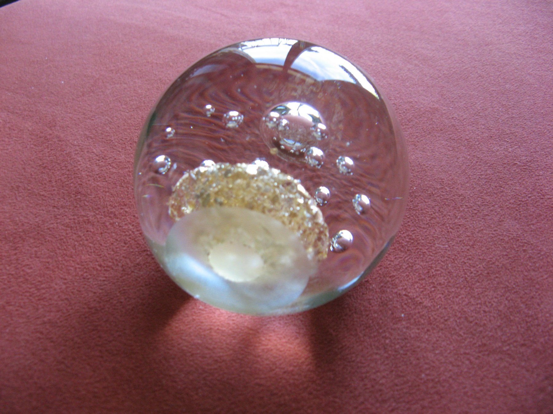 Statuette: Glaskugel/Briefbeschwerer Höhe 9 cm – Usato da Zürich venduto da apil 1