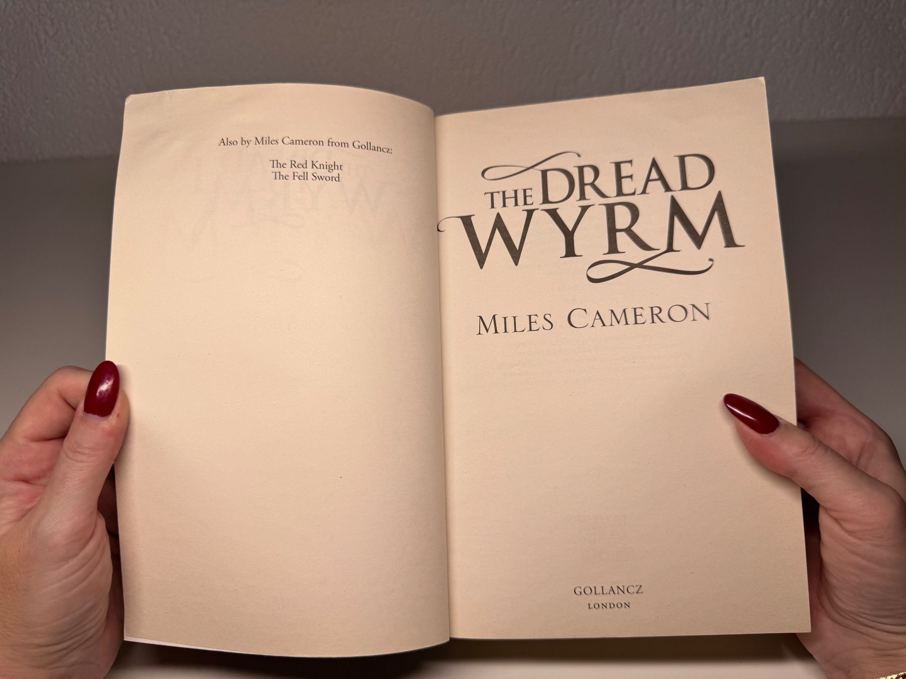 Libri: NOVEL: Miles Cameron, The Dread Wyrm – Usato da Grosswangen venduto da English_books 2