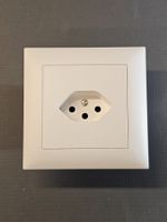 UP-Steckdose T13  Feller EdizioDue Weiss / Abdeckung Neu