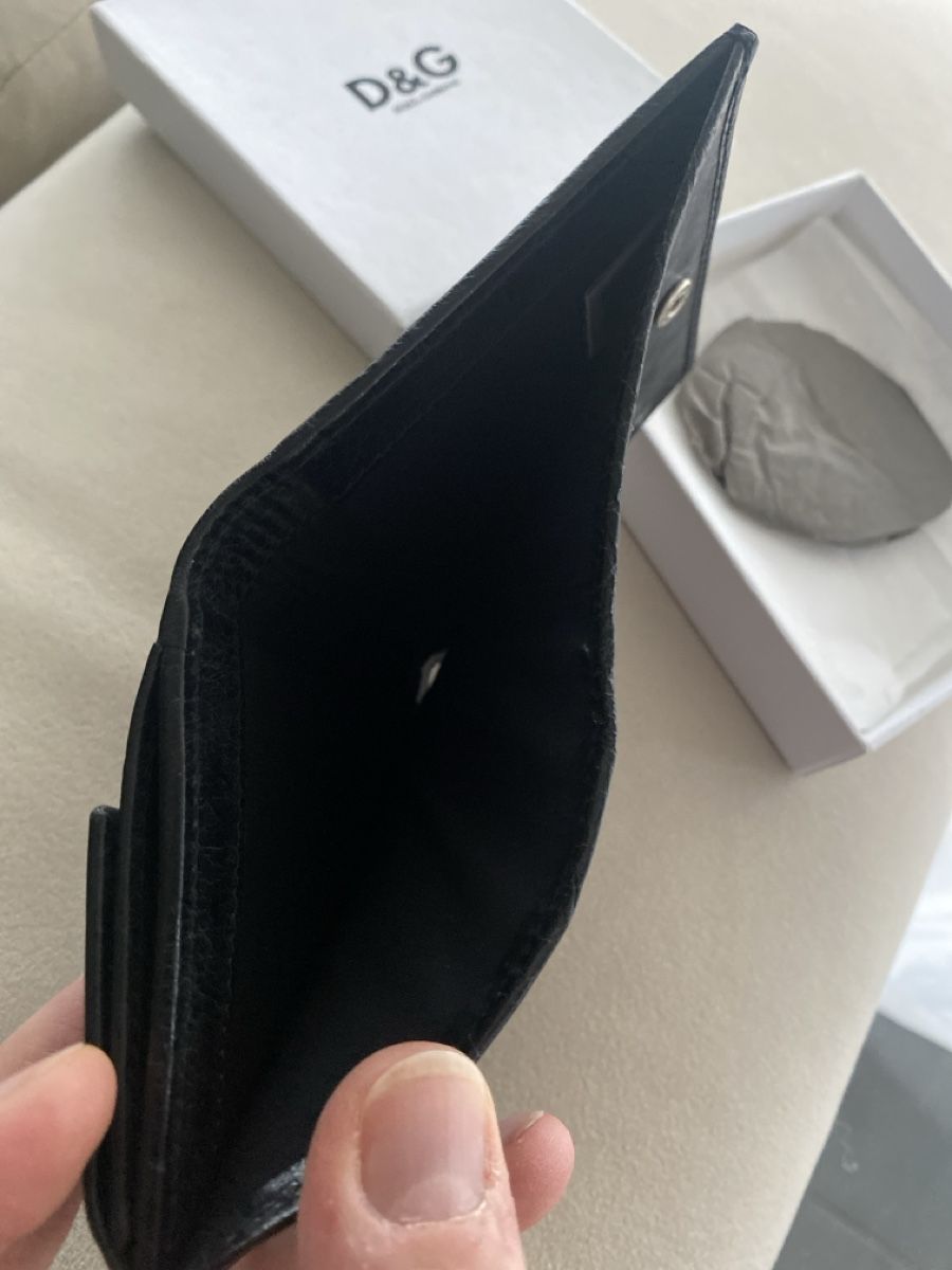 Dolce & Gabbana Brieftaschen: Portefeuille D&G en cuir noir – Neu und originalverpackt aus Grenchen von O.r.i.g. 4