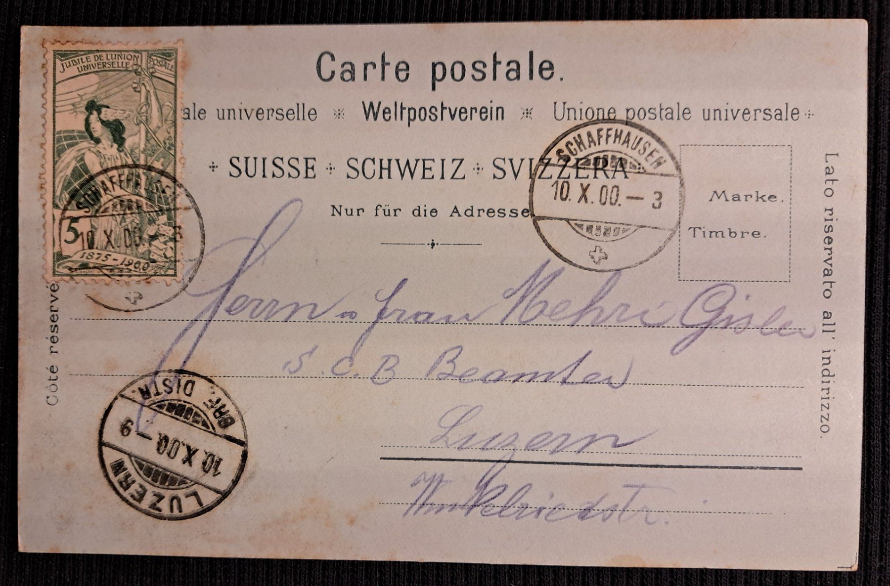 Cartes postales: SCHAFFHAUSEN 1900 – D'occasion à Ponto Valentino par giorgia06 1