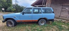 Toyota Land Cruiser HJ61 bleu orange 4x4 VENDU EN L'ETAT