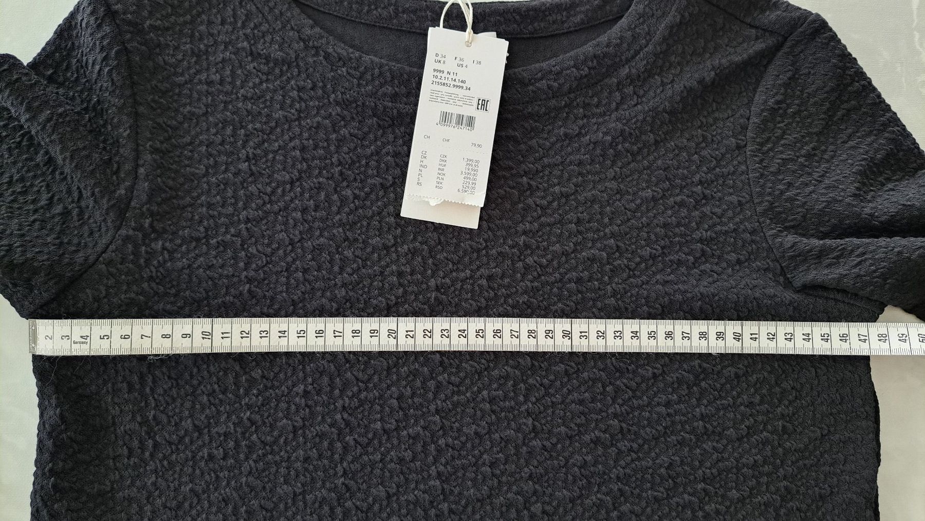 S.Oliver T-shirt: Sweatshirt mit Jacquard-Muster – Nuovo e nell'imballaggio originale da Elgg venduto da Semmerli 3