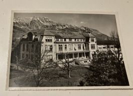 Postkarte Grabs Kantonales Krankenhaus mit Alpsteinkette