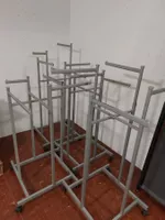4 x Kleiderständer,Metall, mit 4 Arm, Höhenverstellbar