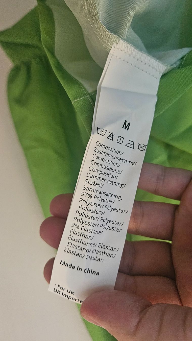 Camicie: Camicia uomo verde tg.M poliestere – Usato da Melano venduto da H-Sara 2