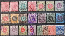 Südafrika British Lot mit alten Werten mit Natal und Gold Co