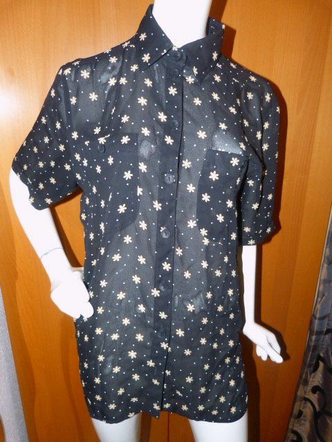 Camicette: Chiffonbluse, Gr. 38, schwarz-beige % – Usato da Nunningen venduto da Fashion-Ave51