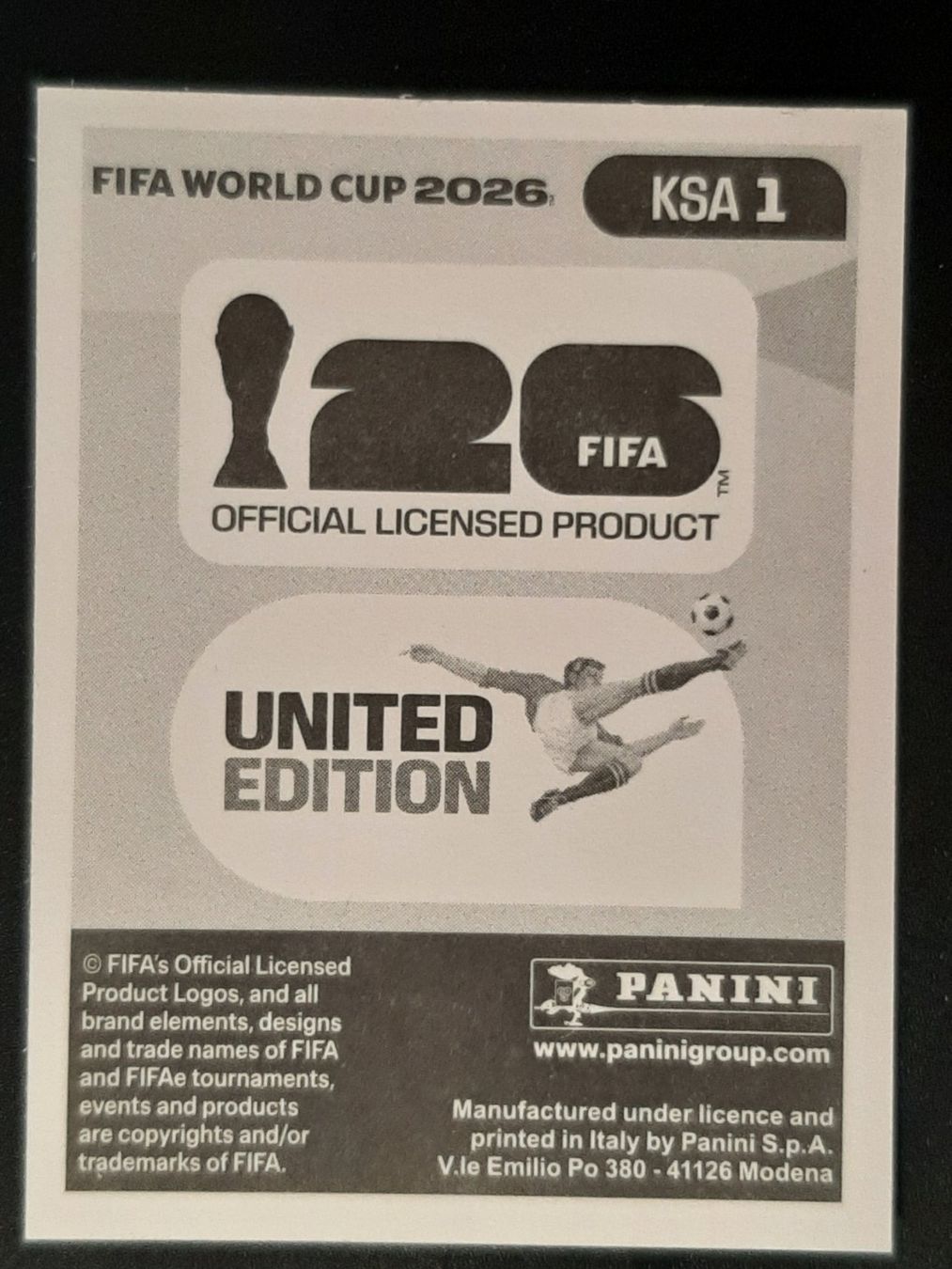 Panini Carte collezionabili: Panini 2026 KSA1 – Nuovo (secondo la descrizione) da Leuk-Stadt venduto da Meic 1