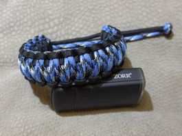 Baracelet en Paracorde 550 COBRA KING 17.5cm de tressage