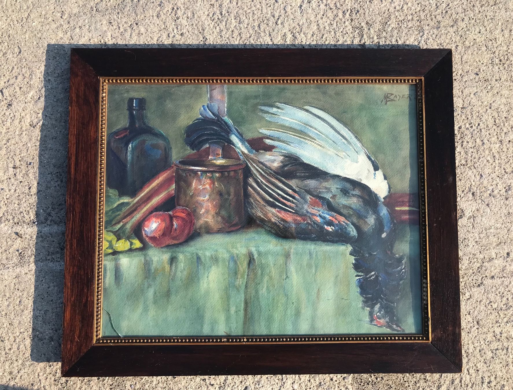 Dipinti: BAYER M. nature morte: Tableau / Gemälde/ quadro – Usato da Fribourg venduto da SD1910