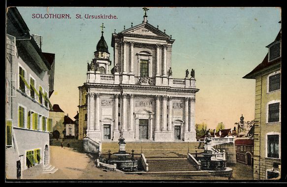 Ansichtskarten: AK Solothurn, St. Ursuskirche – Gebraucht aus Berlin von bartko-reher