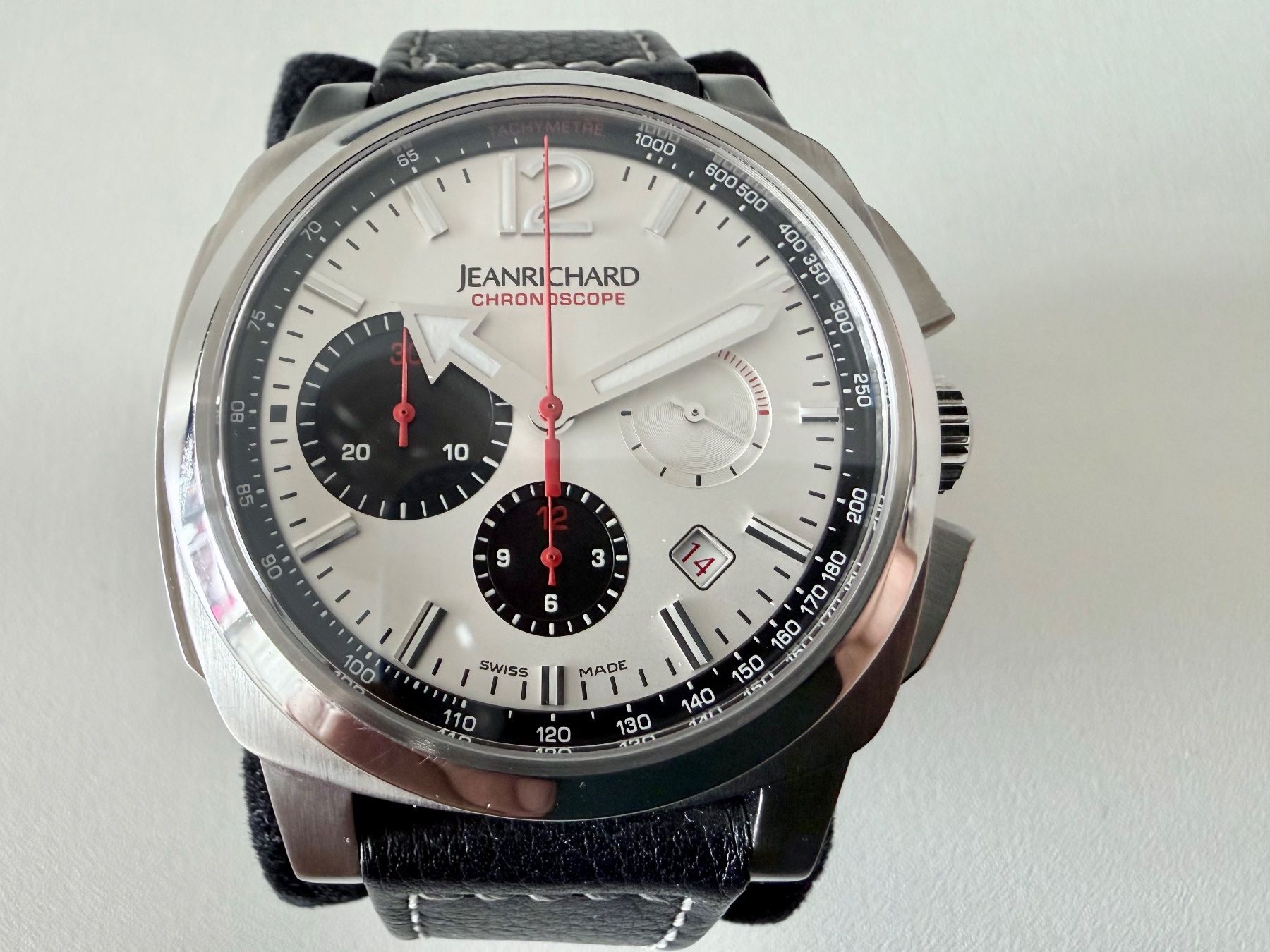 JeanRichard Orologi: DANIEL JEANRICHARD Rare Chronoscope "Panda", SRP Fr. 9300.- – Nuovo e nell'imballaggio originale da Le Mont-sur-Lausanne venduto da LycaGallery 2
