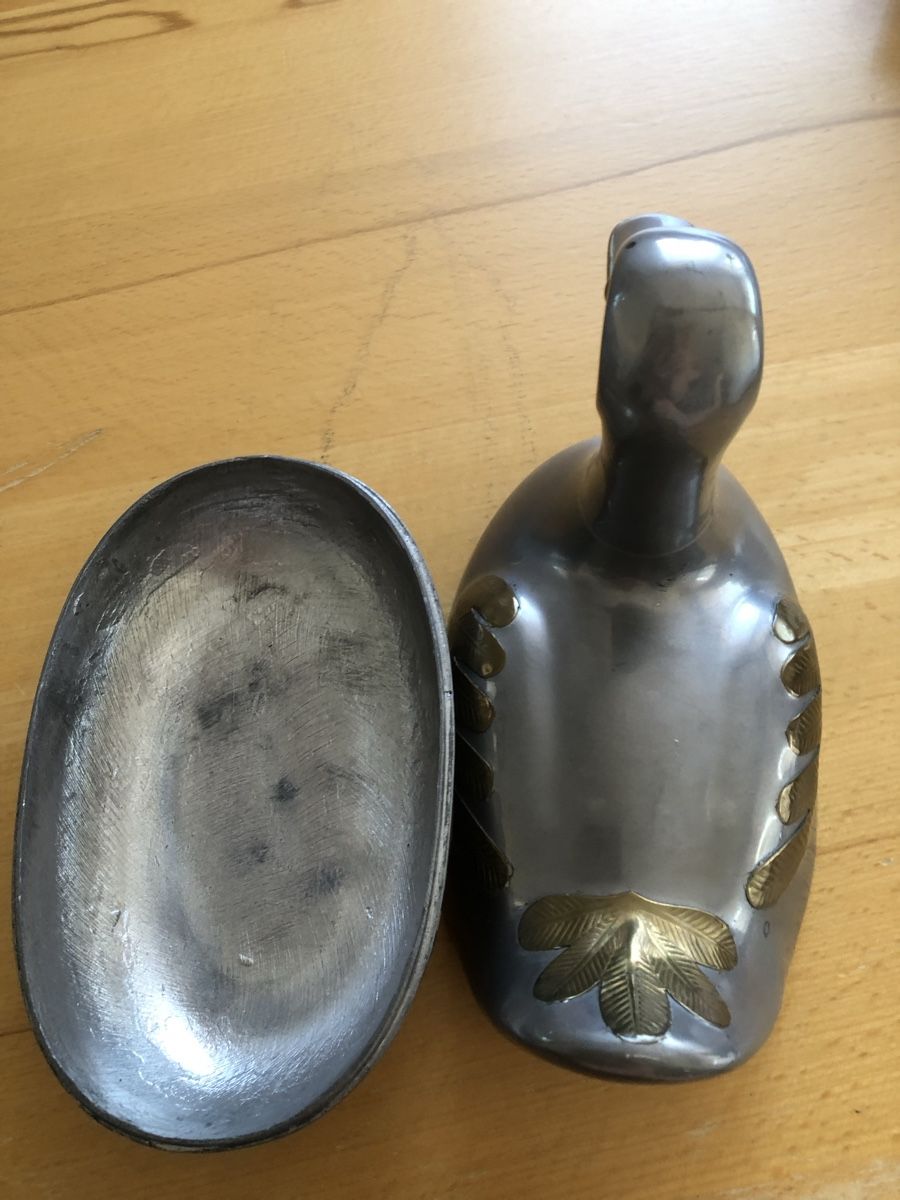 Figuren: Metallente Dose Vintage Deko ca. 26cm – Neu (gemäss Beschreibung) aus Worb von Tyra07 2