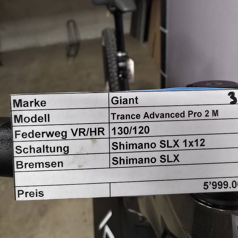 Giant Velos: NEU GIANT MOUNTAINBIKE FULLY CARBON – Gebraucht aus Tübach von KL-Bikes 1
