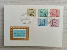 1971 FDC Porträts