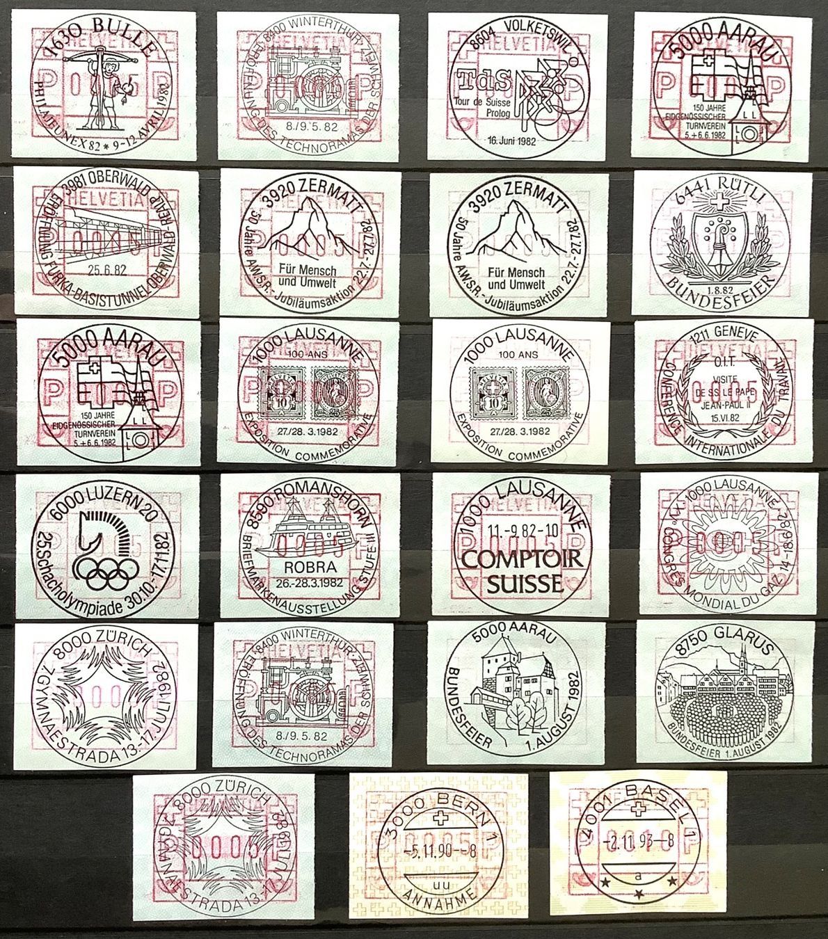 Tutti i francobolli: 1982 / 1993 ATM Div Typ - VOLLSTEMPEL / 3 – Nuovo (secondo la descrizione) da Liestal venduto da Skunk02