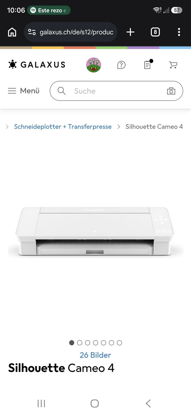 Cameo Toutes les machines: Schneideplotter Sihlouette Cameo 4 – D'occasion à Zürich par Kugellipo 1