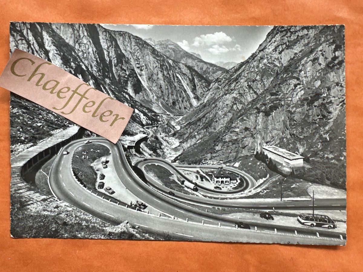 Cartoline postali:  Gotthardstrasse bei Göschenen – Usato da Zürich venduto da Chaeffeler