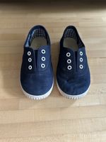 Navy Blue Summer Canvas Shoes for Toddlers, Size 25