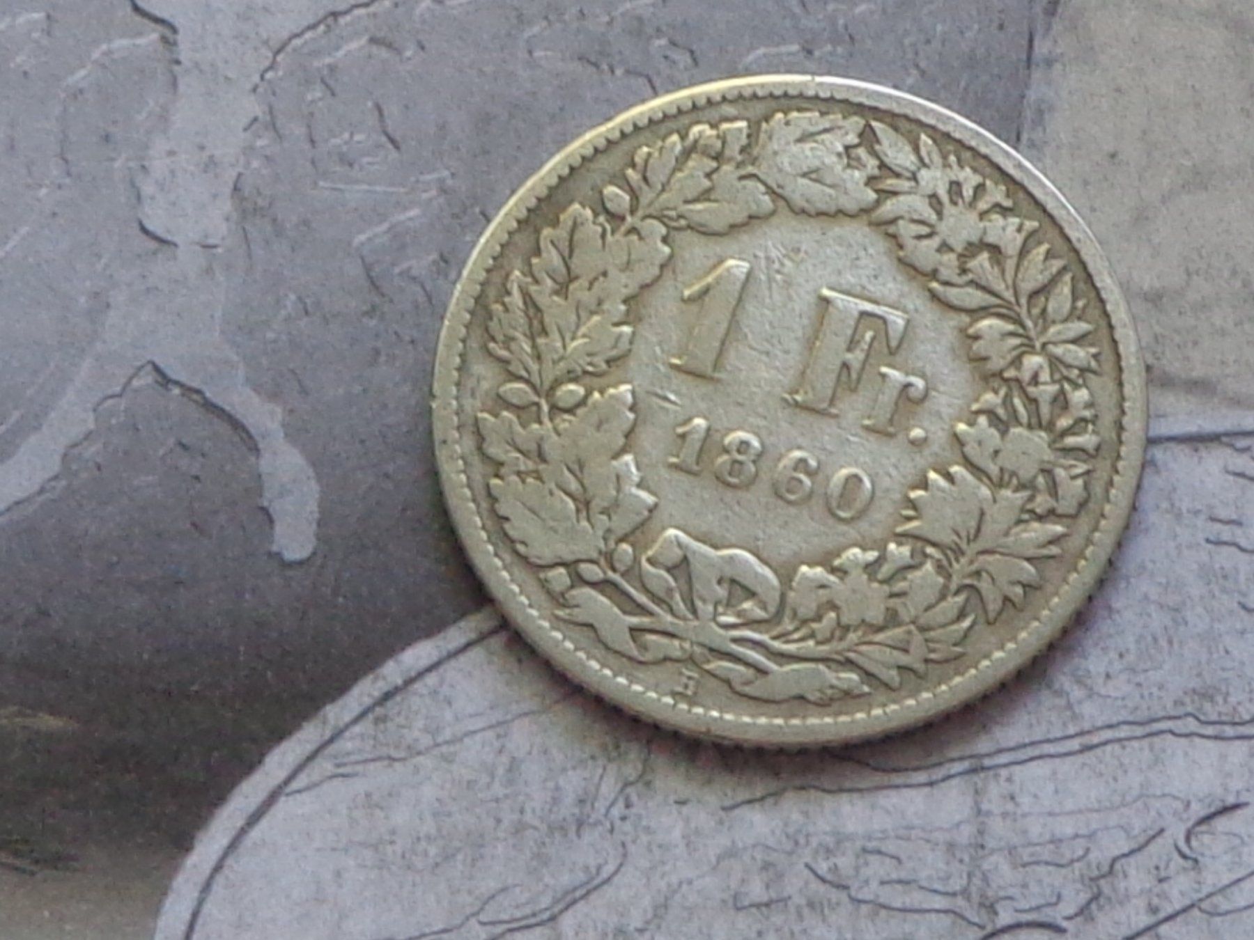 Alle Münzen: 1 Fr. 1860 B - Très Rare – Gebraucht aus Pully von UCA01