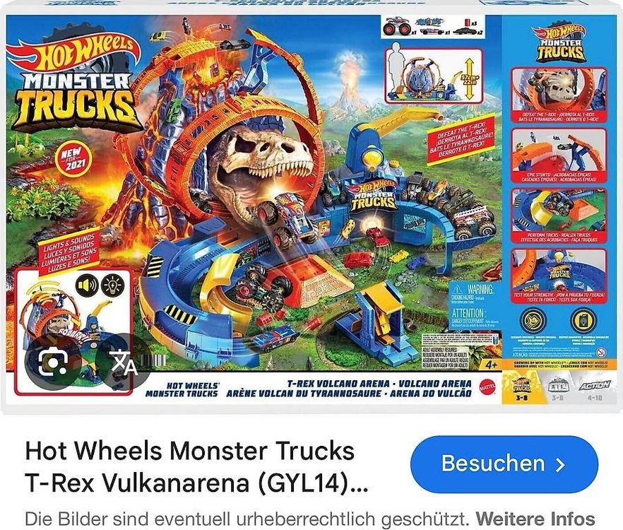 Hot Wheel Monster Truck Bahn