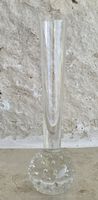 Glasvase mit Luftblasen  Glas transparent