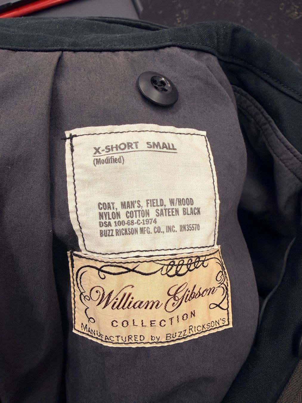 Giacche: Buzz Rickson’s William Gibson Collection M-65 Jacket  XS – Usato da Zürich venduto da serraphim 3