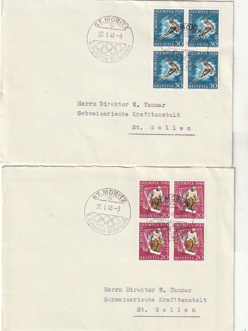 Alle Briefmarken: Zu. Nr. W25 - W28 auf Briefen – Gebraucht aus Rorschacherberg von fratovi2 1