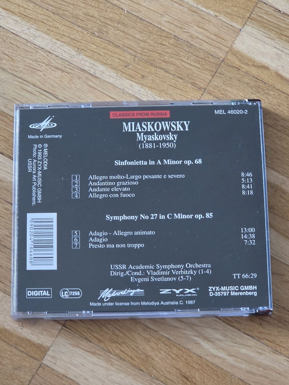CDs: CD: MIASKOVSKY Sinfonietta op. 68 und  Symphony Nr.27 – Gebraucht aus Aesch BL von immon 1