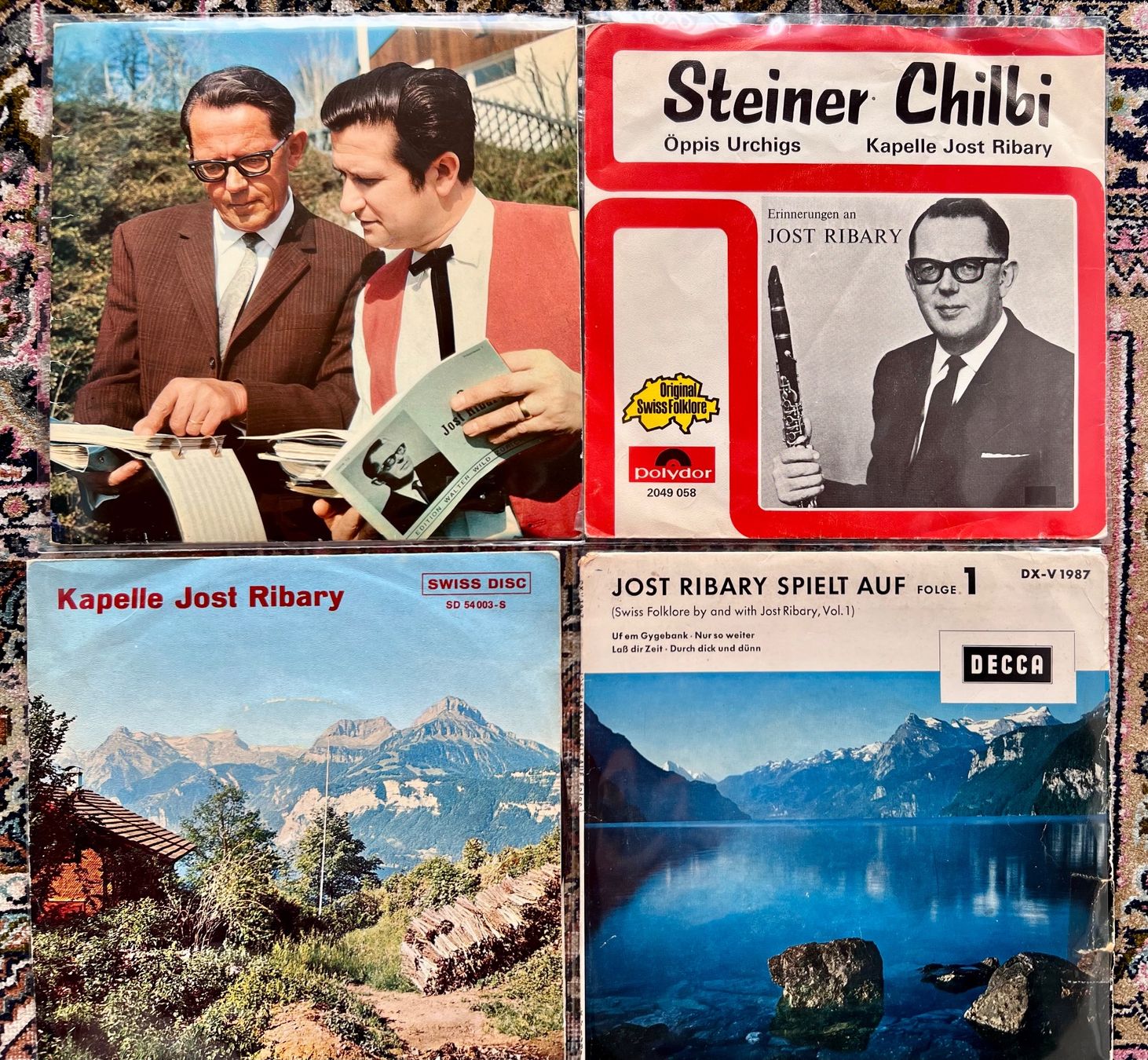 Dischi in vinile: 4 Singles 7 " JOST RIBARY Steiner Chilbi – Usato da Unterseen venduto da vinylmore