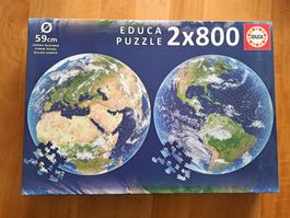 Puzzle 2 x 800 Teile, Planet Erde