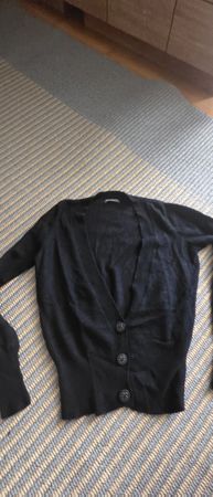 Damen Strickjacke Schwarz Repeat  Kaschmir Grösse 38