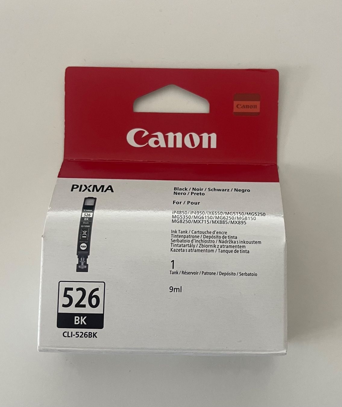 Canon Cartucce per stampanti & toner: Canon 526 BK  (CLI-526BK - Schwarz) – Nuovo e nell'imballaggio originale da Dietlikon venduto da Web-Trader