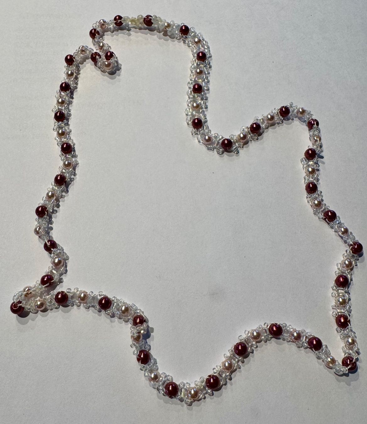 Catenine: Halskette rot/weiss – Usato da Balgach venduto da Pumuckl03 1