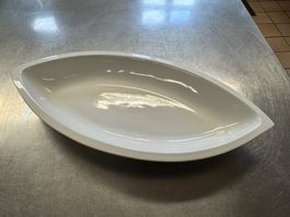 Schöner, spezielles Blumentopf-Schiff weiss