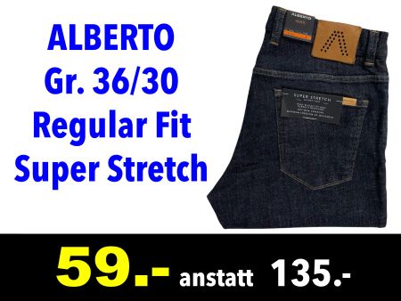 🔴 Jeans ALBERTO Gr. 36/30 Regular Fit Super Stretch /778z