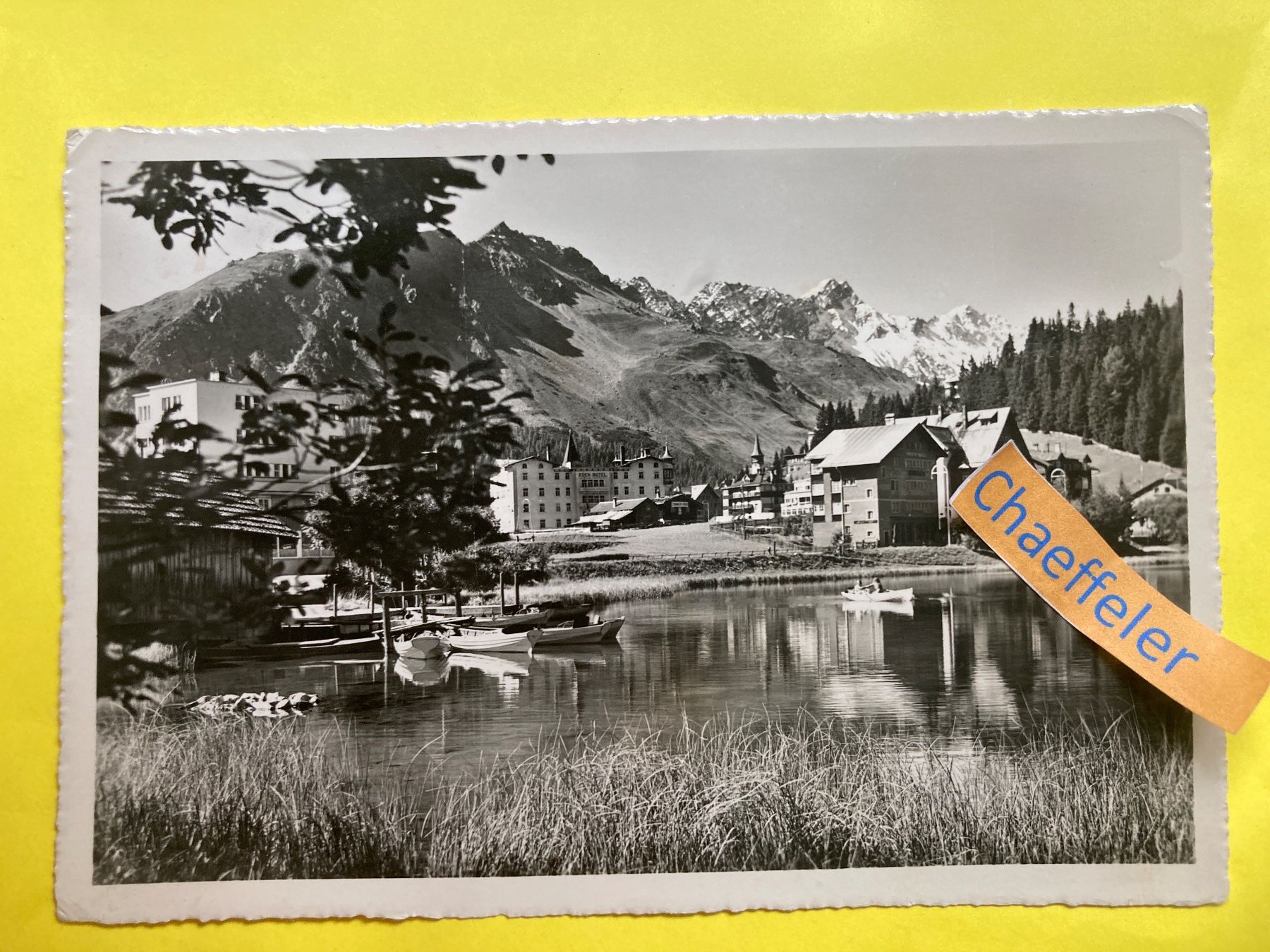 Ansichtskarten: Arosa: Am Obersee – Gebraucht aus Zürich von Chaeffeler