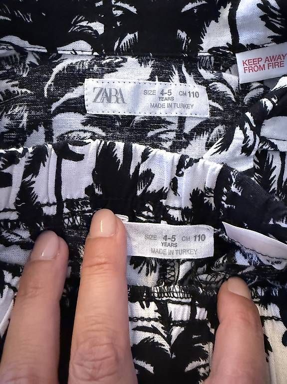 Lotti & Set di vestiti: Beach Set Zara Gr. 110 Palmen – Usato da Küsnacht ZH venduto da Leen 3