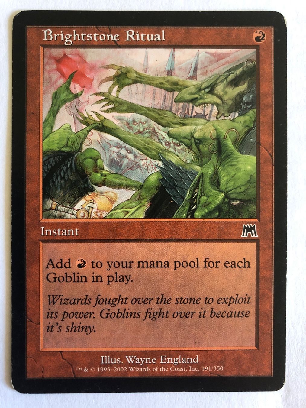 Magic The Gathering Carte collezionabili: MTG - Brightstone Ritual - #direktkauf – Usato da Basel venduto da Melchior5