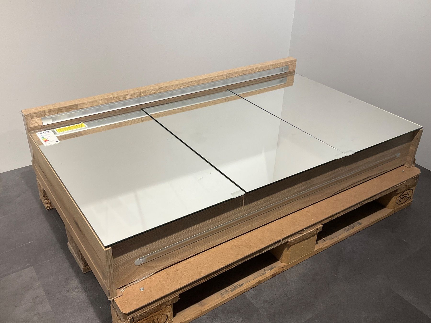 Mobili per bagno: 062 Conform Badmöbelkombination, Holzoptik, grau, 122cm – Nuovo (secondo la descrizione) da Derendingen venduto da Meisterstuecke 5