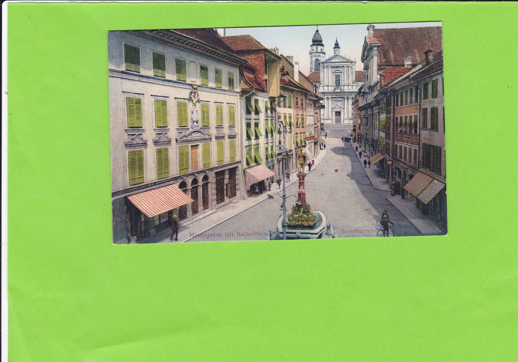 Cartoline postali: Hauptgasse Solothurn-belebt – Usato da St. Peterzell venduto da neckertal