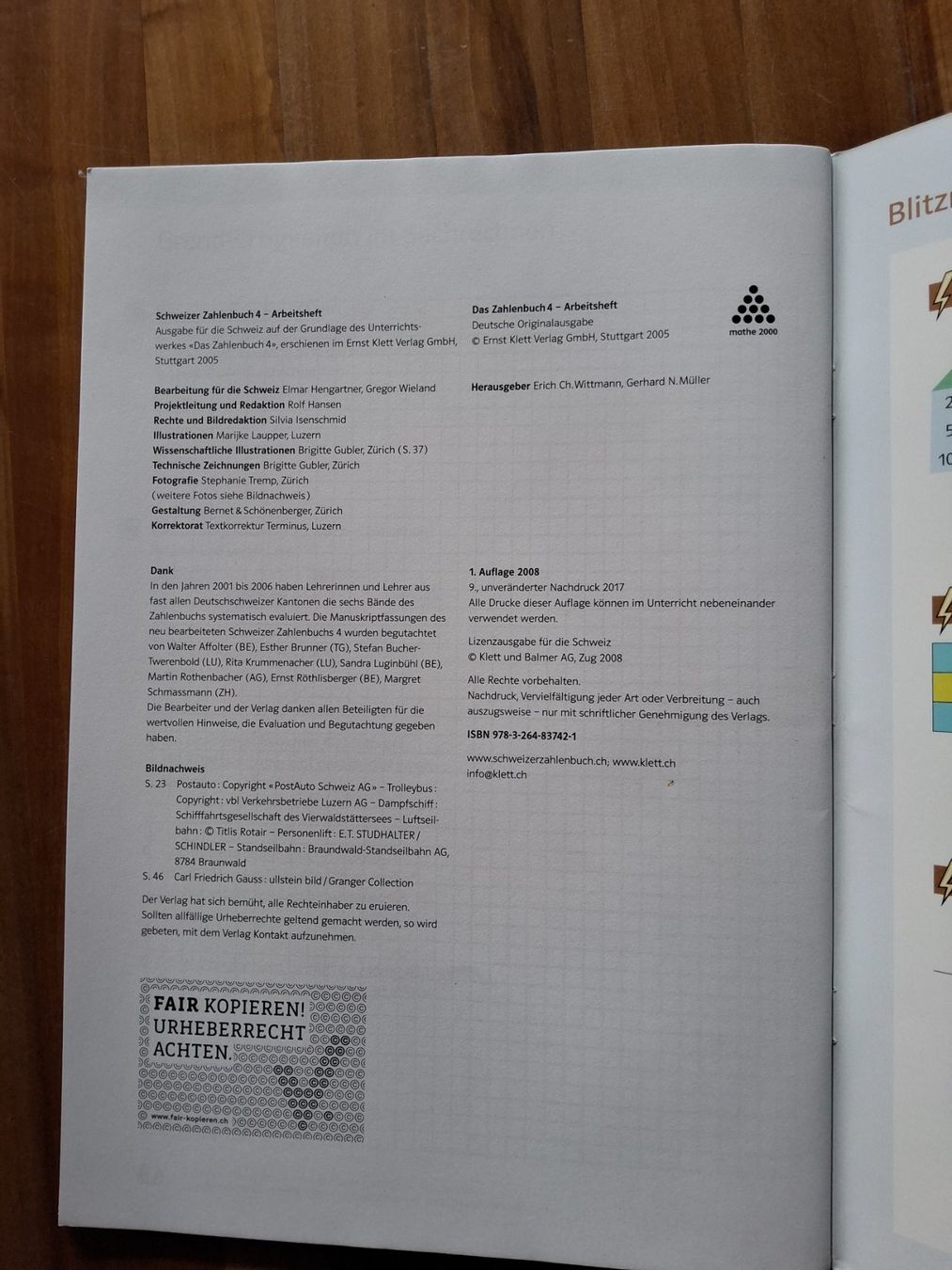 Libri: Schweizer Zahlenbuch 4 Arbeitsheft Klett – Usato da Sachseln venduto da Cadfael1 1