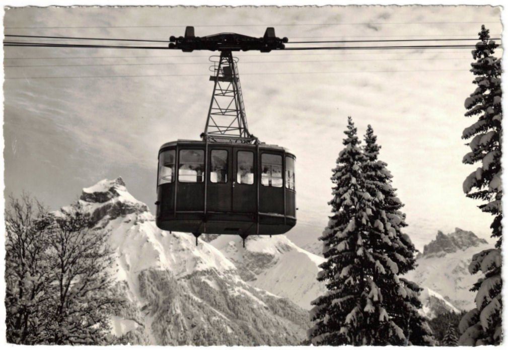 Cartoline postali: Engelberg - Luftseilbahn Gerschnialp--Trübsee – Usato da Binningen venduto da Mountainrider