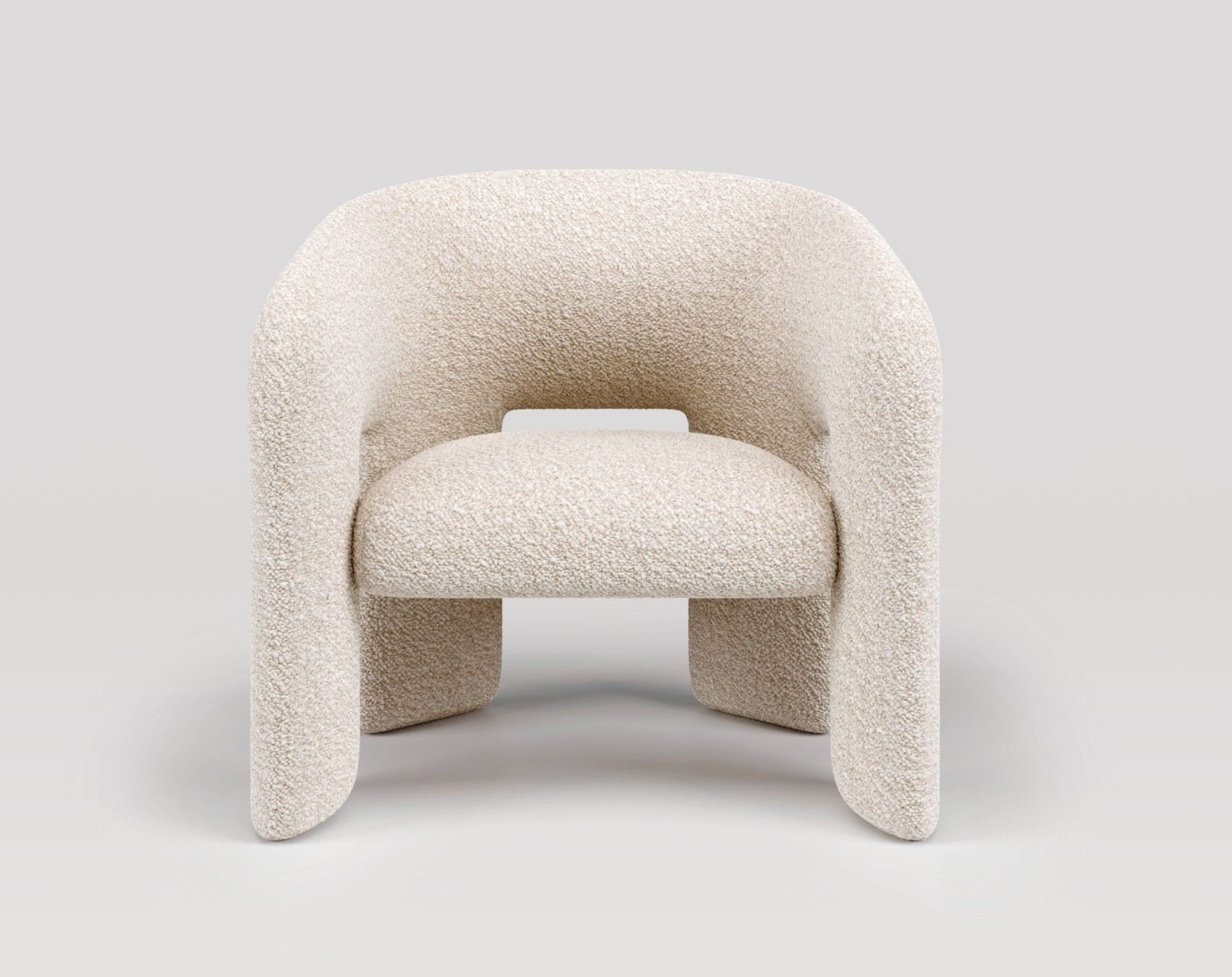 Poltrone: Mohdern — 2x fauteuils design Bold Bouclé – Usato da Penthalaz venduto da tsarerie