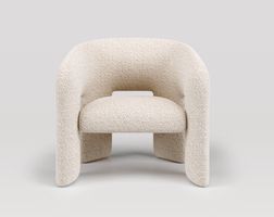 Mohdern — 2x fauteuils design Bold Bouclé