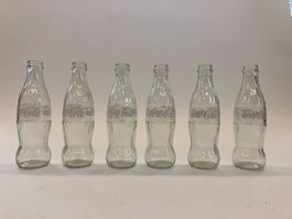 6 Coca-Cola Glasflaschen 0.25 Liter gebraucht